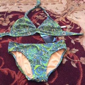 NWT Multicolored floral bathing suit. Size 4